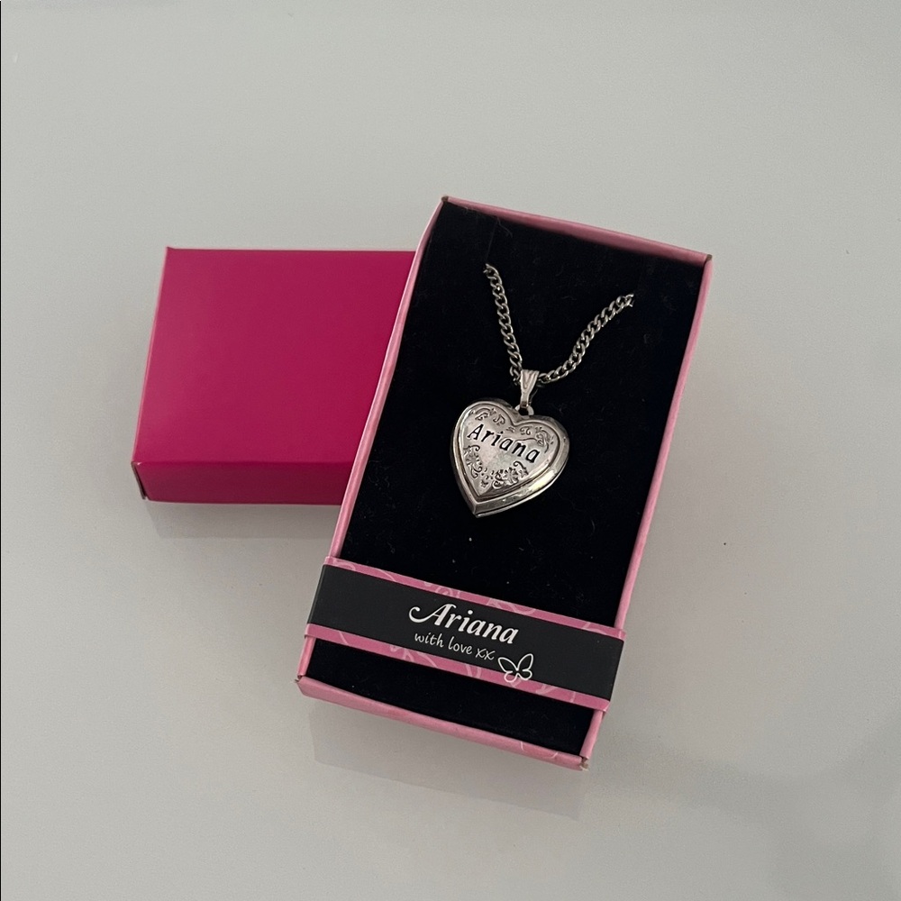 Mariana Silver Heart Necklace with Chain